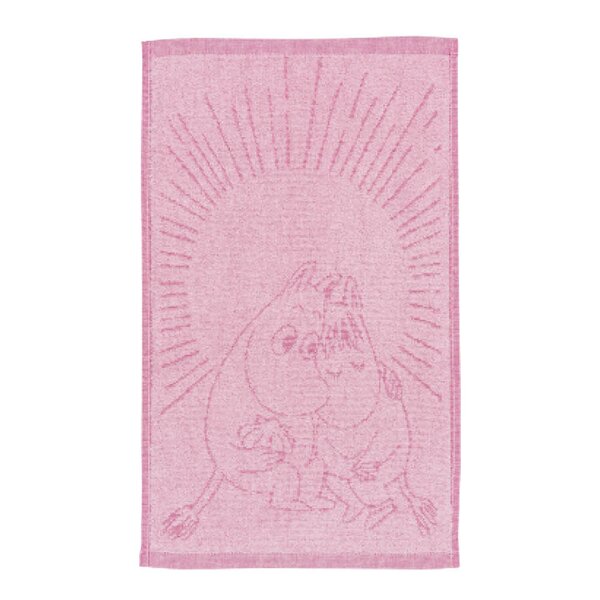 MoominArabia Mumin handduk 30x50 cm Förälskade rosa