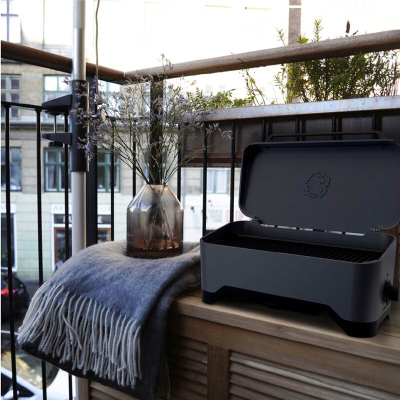 Morsø Balcone elgrill 45,1x27x17,6 cm mörk antracitgrå