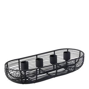 Villeroy & Boch Christmas Chic adventsljusstake oval 29x13 cm svart