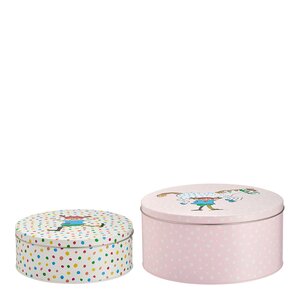 Muurla Pippi plåtburk 22x22 cm 2-pack