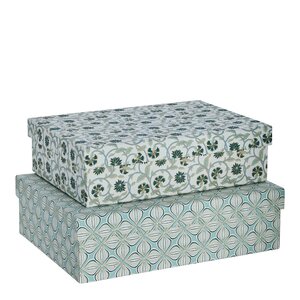 Lene Bjerre Ellen askset 2-pack 34x26x10 cm vit