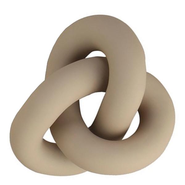 Cooee Knot Table Skulptur 6 x 11,5 x 9 cm Sand