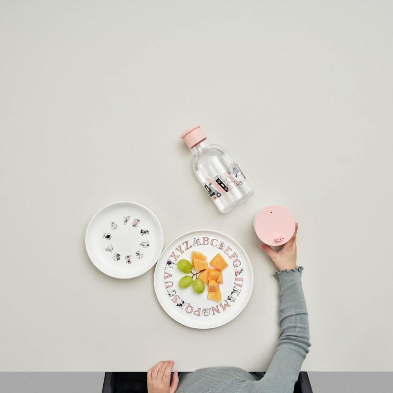 RIG-TIG Moomin ABC Tallrik 20 cm Vit/Salmon