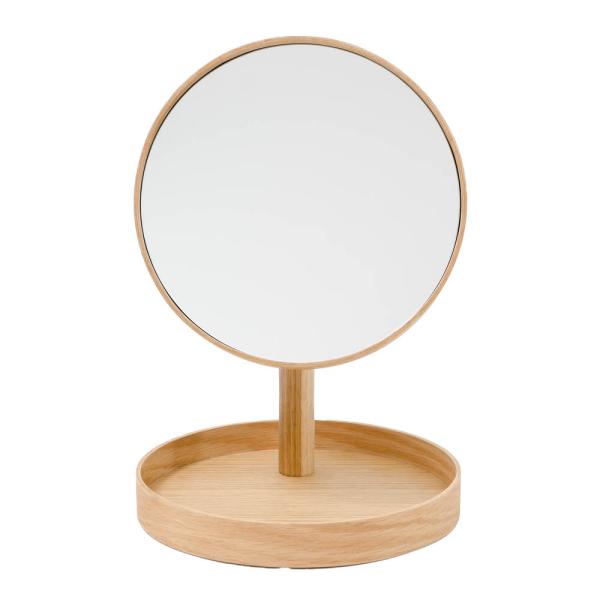 Wireworks Magnify Mirror Bordsspegel med bricka 25 cm Ek
