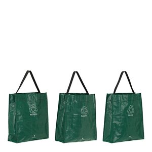 House Doctor Recycle återvinningspåsar 3-pack grön