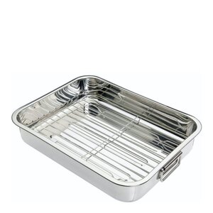 Kitchen Craft Blue Card långpanna med galler 38x27,5 cm stål