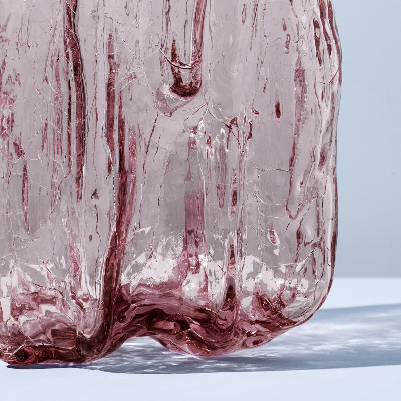 Kosta Boda Crackle Vas 28 cm Pink