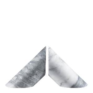 Stiernholm Marmaros Bokstöd 7x8,5 cm 2-pack Vit