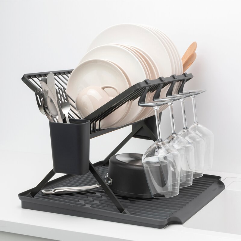 Brabantia SinkSide hopfällbart diskställ 33×42×51 cm svart