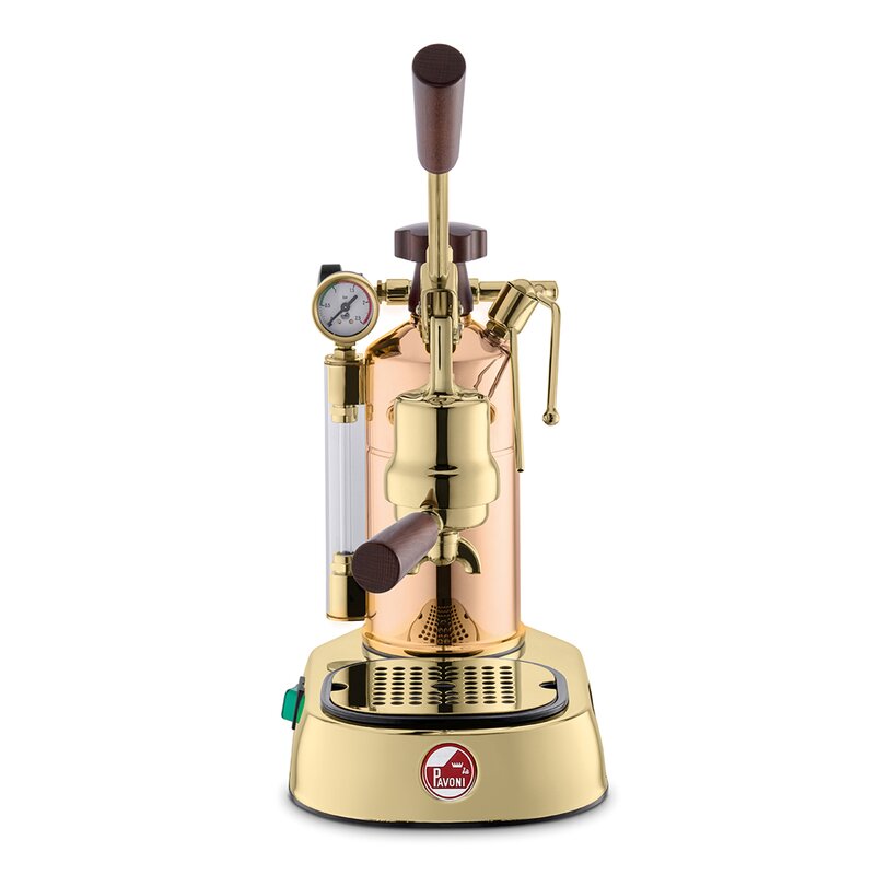 La Pavoni Professional Manuell Kaffemaskin med Hävarm Koppar/Brun