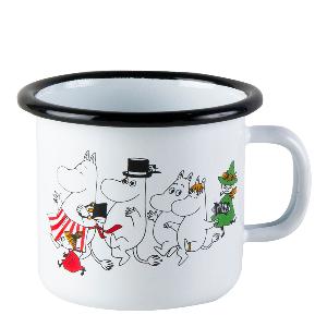 Muurla Mumin Emaljmugg Mumindalen 25 cl Vit