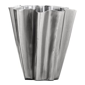 House Doctor Flood vas 13 cm borstad silverfinish