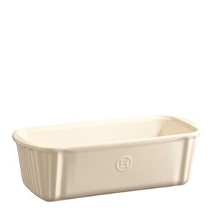 Emile Henry Bakform keramik 31 cm 1,8 L kräm