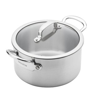 GreenPan Premiere obelagd 5-lagers gryta med lock 24 cm 4,91 L