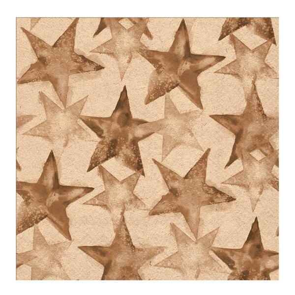 Ambiente Servett 33x33 cm 20-pack Watercolour Stars brun