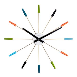 NeXtime Plug Inn väggklocka 58 cm multi