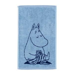 MoominArabia Mumin handduk 30x50 cm Mumintrollet marinblå