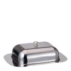 Modern House Kitchen Things smörklocka 18x12 cm stål