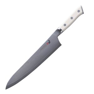 Zanmai Classic Damaskus Gyuto kniv 24 cm vit