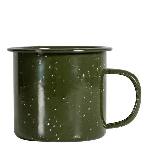 Sagaform Doris Emaljmugg 35 cl Grön