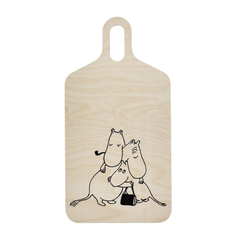 Muurla Skär & serveringsbräda 23x44 cm mumin 80 år