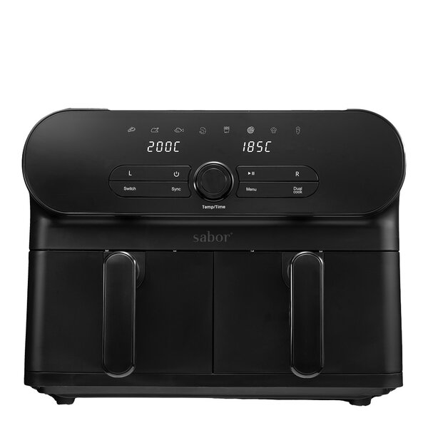Sabor Duett airfryer dubbel 11 L matt svart
