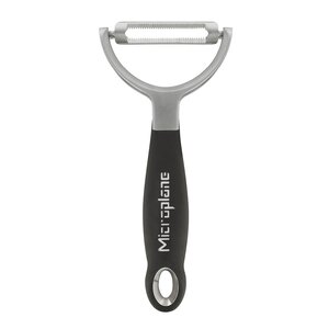 Microplane Professional Y-skalare med tandat blad svart