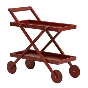 Design House Stockholm Exit serveringsvagn i ek 82x41 cm röd