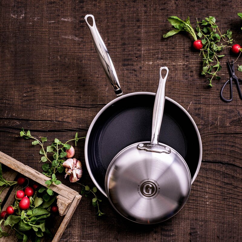 GreenPan Premiere keramisk stekpanna 2 delar 20+28 cm