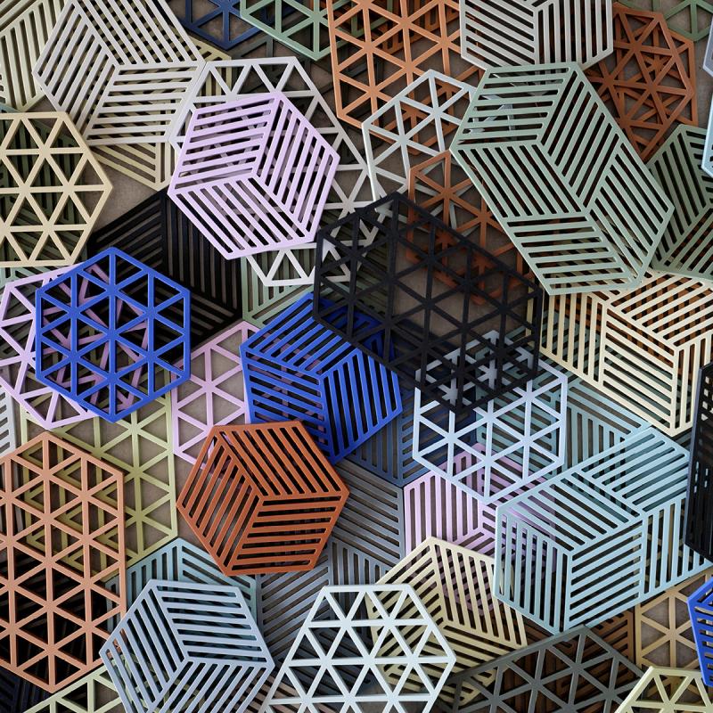 Zone Hexagon Grytunderlägg 24 cm Rosemary