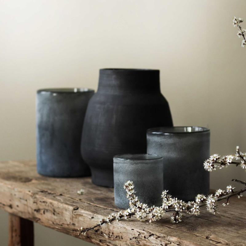 Tell Me More Frost Ljuslykta 9x9 cm Grå