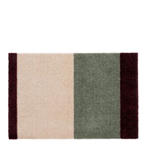Tica Copenhagen Stripes Horizontally golvmatta 40x60 cm bordeaux/grön/ivory