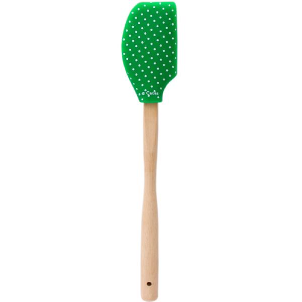 Spatel M/Träskaft 21 cm grön