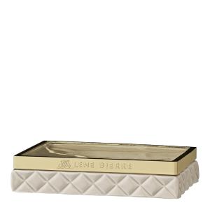 Lene Bjerre Portia tvålskål 13x10 cm brun sand 