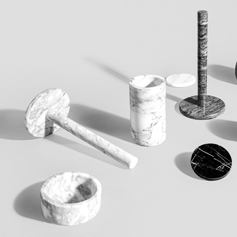 Stiernholm Marmor skål 12 cm vit