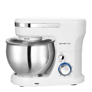 EMERIO Köksmaskin KM-123117 med rostfri bunke 5 L vit