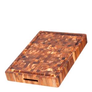 Teakhaus Butcher Block skär- och serveringsbräda extra tjock 52x36 cm teak