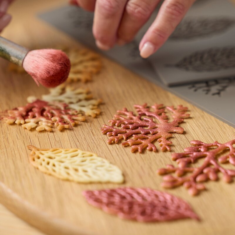 Blomsterbergs Bakform Tuile form gren för 4-pack latte