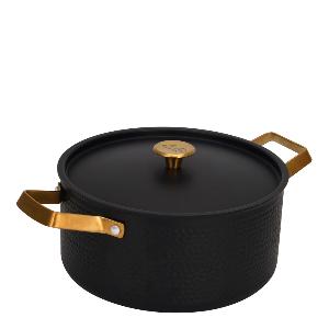 Vargen & Thor Arvet Mio kastrull 4 L svart hamrad