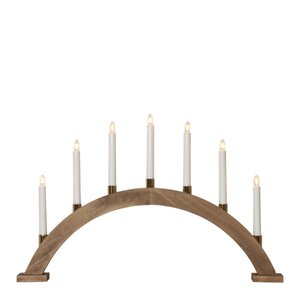 Star Trading Gillian båge adventsljusstake 7 ljus trä