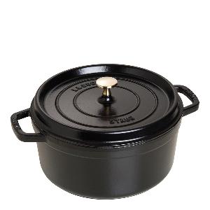 Staub La Cocotte gryta 5,2 L rund Svart