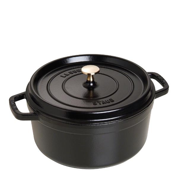 Gryta 5,2 L rund Svart