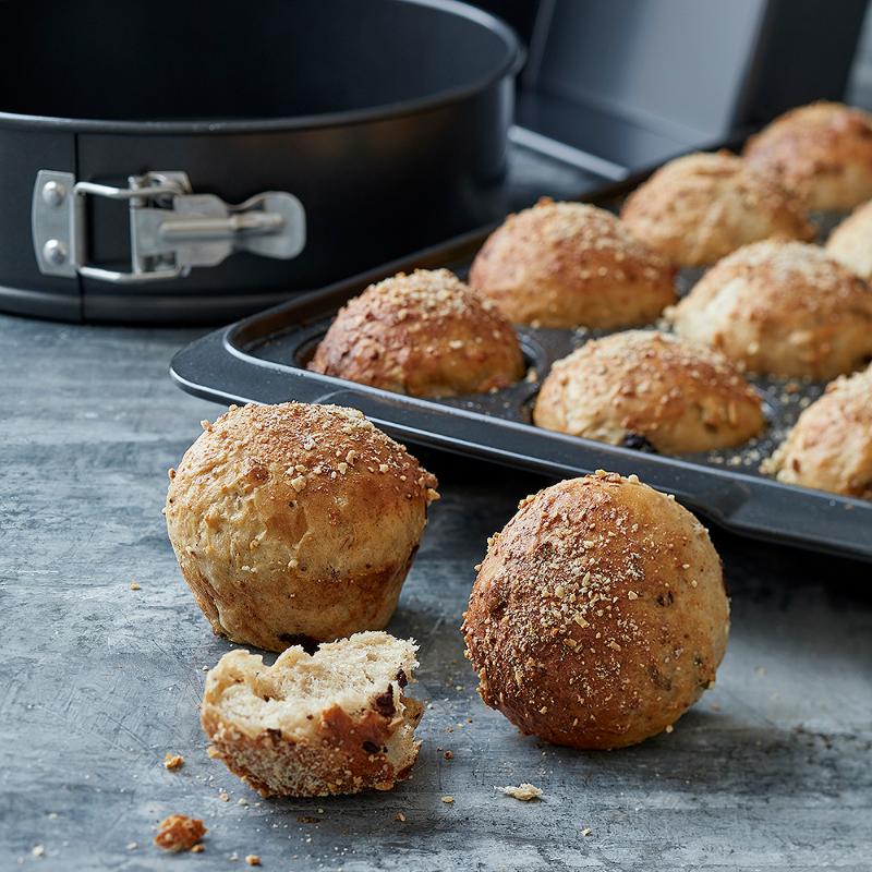 Blomsterbergs Muffinsform för 12 muffins 36x25 cm Grå