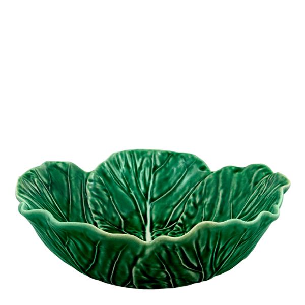Bordallo Pinheiro Cabbage Skål Kålblad 22,5 cm Grön