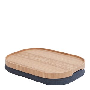 Bosign CurveLine anti-slip knäbricka 47x34 cm pilträ/grå