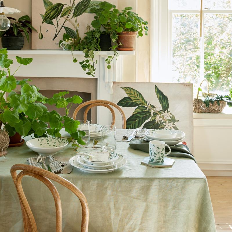 Denby Greenhouse mugg 20 cl vit/grön