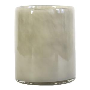 Tell Me More Lyric Ljuslykta Glas 15x18 cm Varm Grå