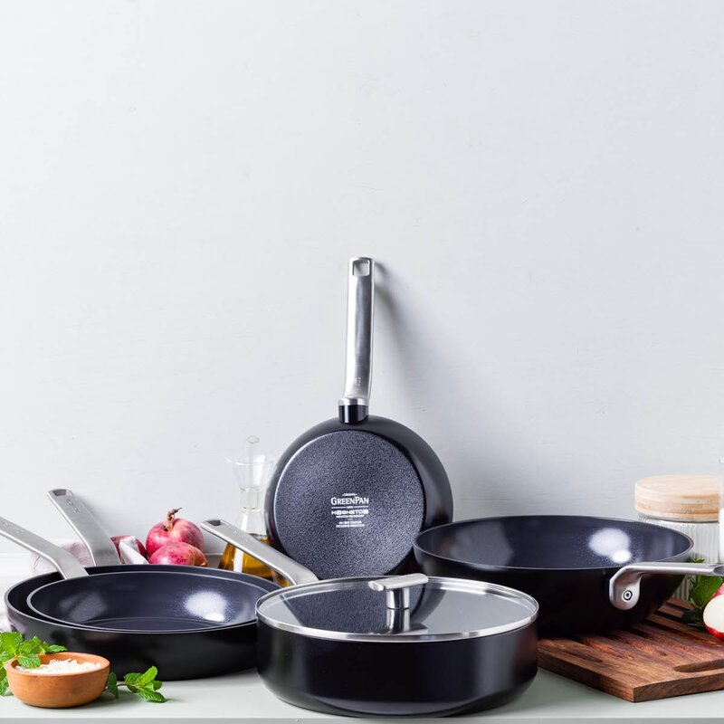 GreenPan Evolution keramisk stekpanna 2 delar 20+28 cm svart