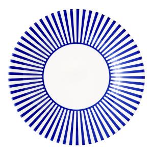 Spode Steccato assiett smalrandig 18 cm koboltblå