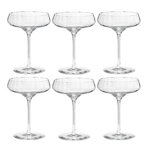Georg Jensen Bernadotte champagnecoupeglas 20 cl 6-pack kristall